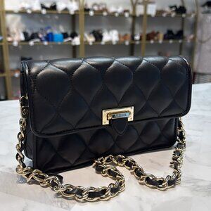 Aspinal of London Black Lottie Pillow Leather Shoulder Bag